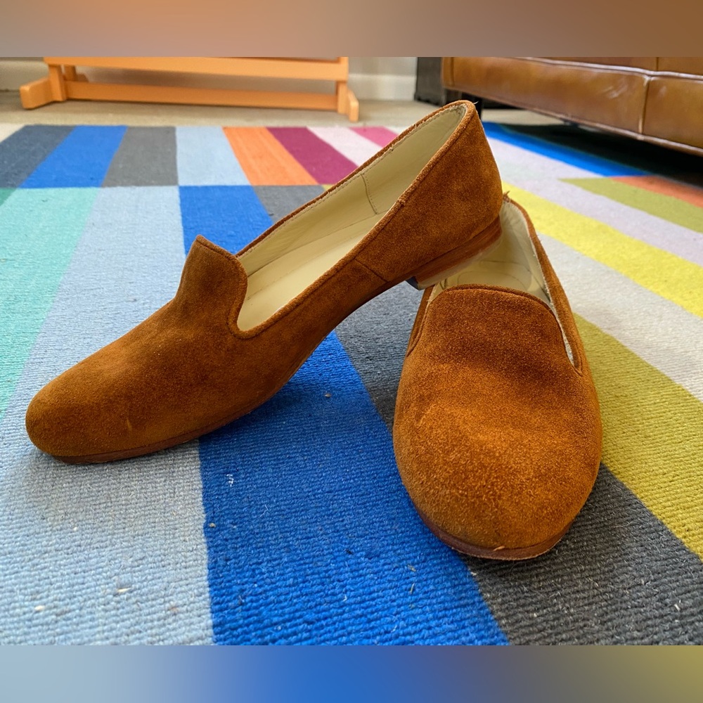 Nisolo everyday slip on loafer - women’s size 8.5 - brown suede